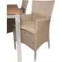 Salstad Matgrupp (200x100) - Natur/Silver - 6 Stolar