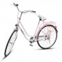 Damcykel Classic 26\\\" - Vit & rosa