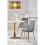 Matbord runt �90 cm - Marmorerat glas/guld