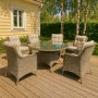 Gartengruppe - Florida | 150 cm - Naturfarbenes Rattan
