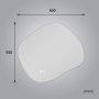 LED-spegel 60x55 cm med anti-fog och justerbar belysning