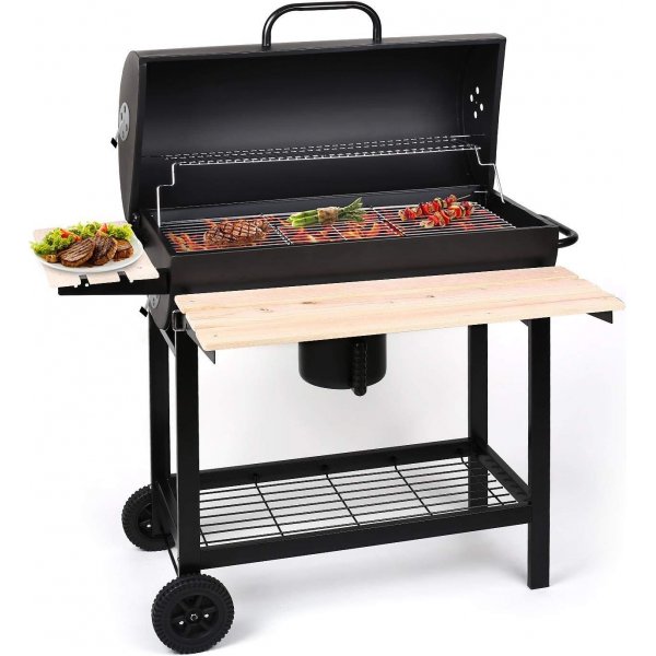 Grilltønde Archilles - kulgrill (grillflade 71 x 38 cm)