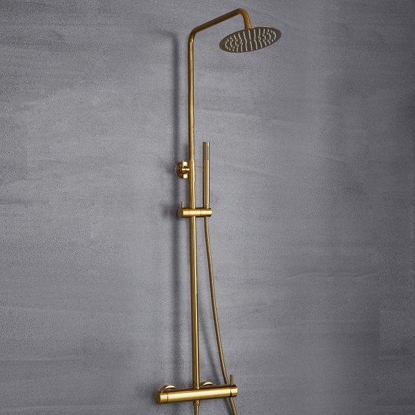 Komplet hovedbruserst med hndbruser | Messing