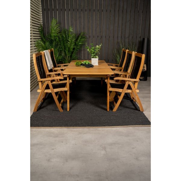 Malmby Matgrupp (180x90) - Natur - 6 Stolar