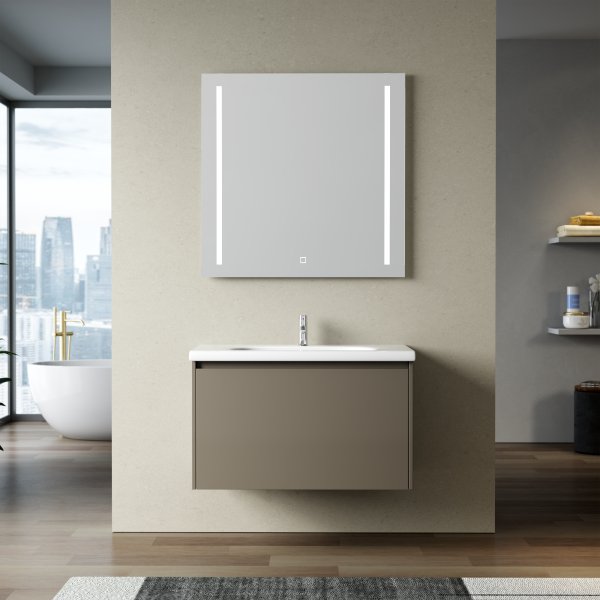 Badrumsmöbler Zeal 80 cm - Greige Badrumsmöbler Zeal 80 cm - Greige