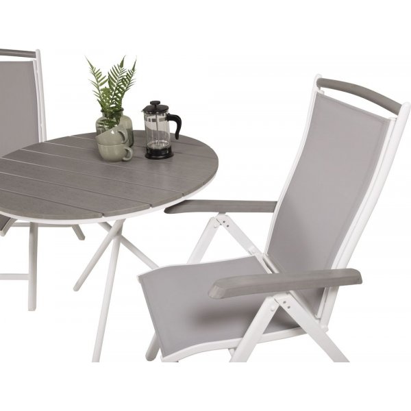 Tammisaaren asentotuoli - Valkoinen/harmaa