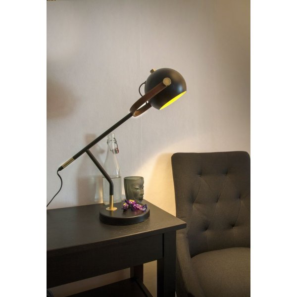 Skrivbordslampa - Svart/matt m�ssing