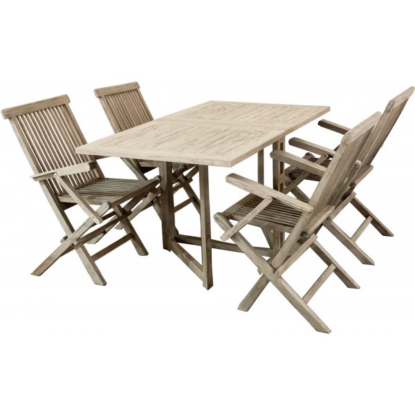 Saltö - Tuoli harmaata tiikiä + Puhdistussuihke ulkokalusteisiin Saltö - Tuoli harmaata tiikiä + Puhdistussuihke ulkokalusteisiin