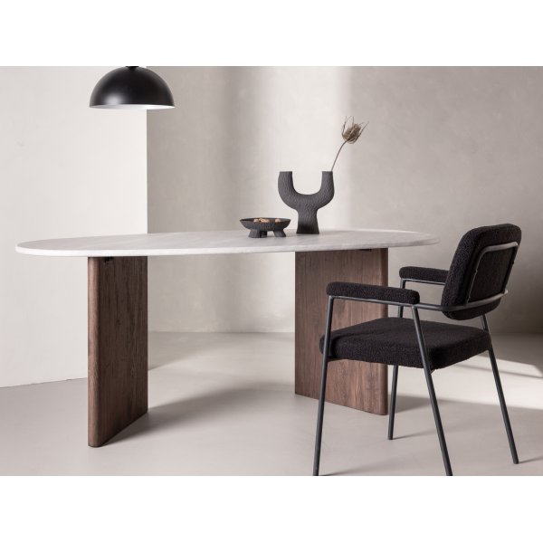 Gr�nvik matbord 180 x 90 cm - Ljusgr� - BEN