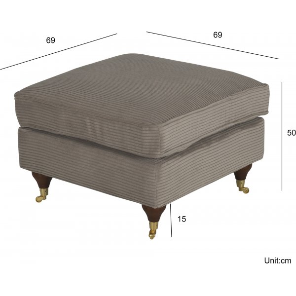 Howard Watford Deluxe fotpall - Ljusbrun manchester