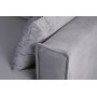 Sofa 250 cm bred mørkegrå fløjl 114 cm dyb Sofa 250 cm bred mørkegrå fløjl 114 cm dyb