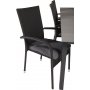 Prssebo Matgrupp (224x100) - Svart/Gr - 6 Stolar