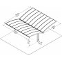 Canopia Arizona Breeze dobbelt carport i metal 6 x 5