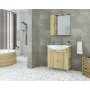 Badrumsmbler Ritmo 75 - Natural Oak med spegelskp