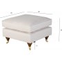 Fotpall Howard i beige tyg - Watford Deluxe Fotpall Howard i beige tyg - Watford Deluxe