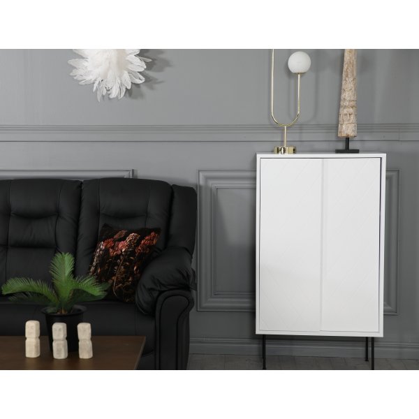 H�rnsoffa svart konstl�der 5-sits - Peking