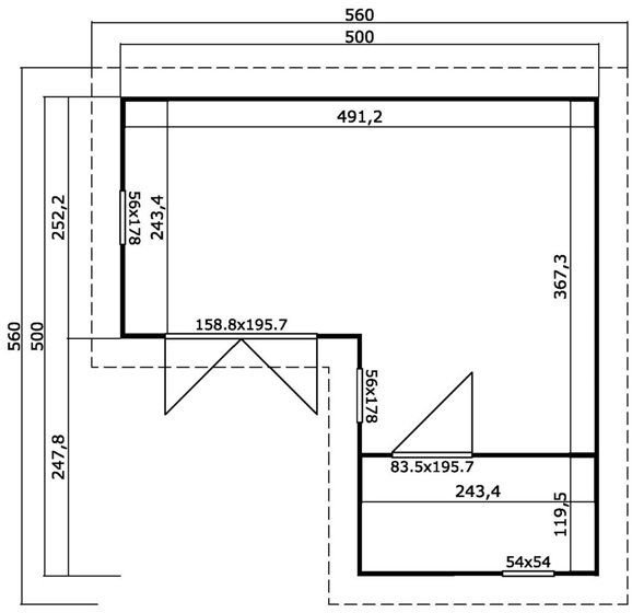 Attefallshus Charlotte - 25 m² Attefallshus Charlotte - 25 m²