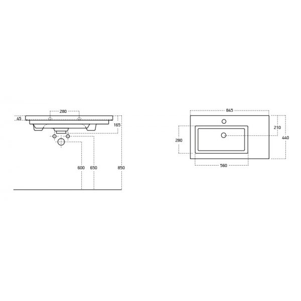 Luxus Badrumsmöbler 85 cm - paket Luxus Badrumsmöbler 85 cm - paket