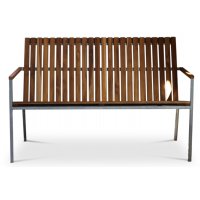 Alva trädgårdsbänk | utesoffa - Teak & Galvaniserat stål Alva trädgårdsbänk | utesoffa - Teak & Galvaniserat stål