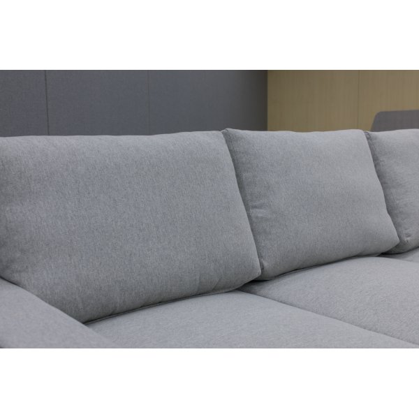 H�rnsoffa Belissa med b�ddfunktion och f�rvaring - 235x235 cm - m�rkgr�