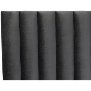 Pernilla s�nggavel Antracit (Sammet) - 210 x 135 cm