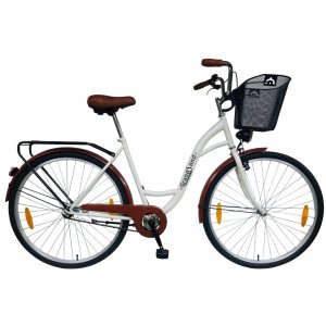 Damcykel City - Gräddvit - 28” hjul | 20” stålram Damcykel City - Gräddvit - 28” hjul | 20” stålram