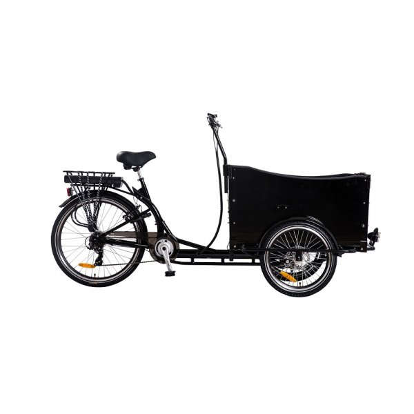 Eldriven Ldcykel med svart lda - 10 Ah