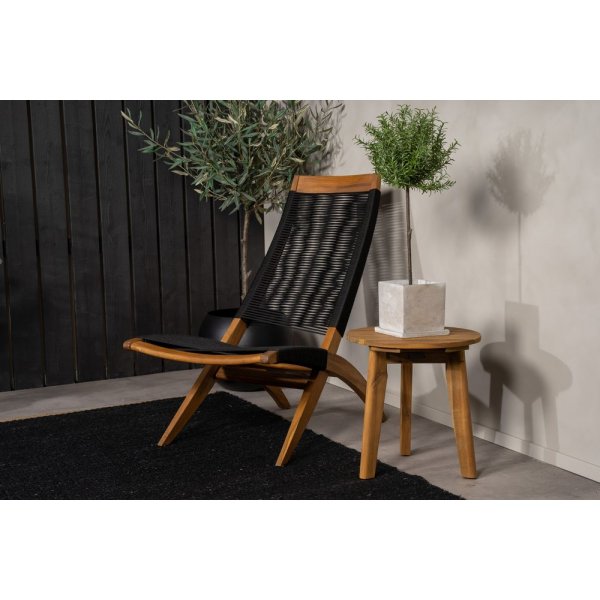 Lekvall stol - Svart rep/Akacia Lekvall stol - Svart rep/Akacia