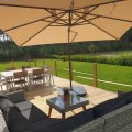 Kundebillede Gransholm udendørs møbelsæt hjørnesofa med bord - Natur polyrattan