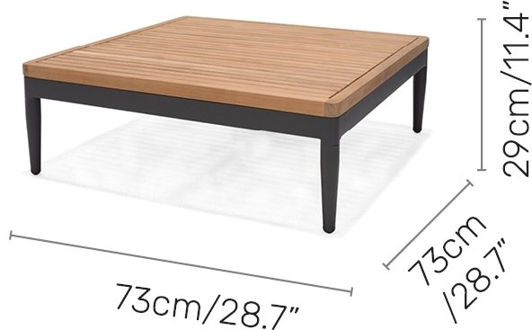 Lifestyle Garden Topaz Loungegruppe mit Tagesbett - Grau/Teak
