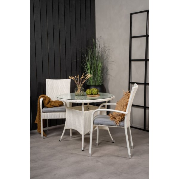 Frubol Matgrupp (90) - Vit - 2 Stolar