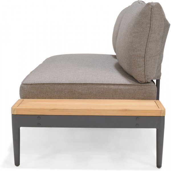 Lifestyle Garden Topaz Loungegruppe mit Tagesbett - Grau/Teak