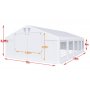 Partytelt i PVC - 6 x 10 m