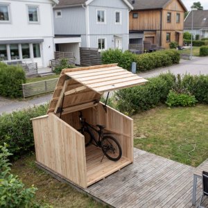 Cykelf�rr�d tr� Sigvard 3 m� f�r 3 cyklar - byggsats