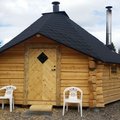 Passar perfekt till vår grillkåta med bastu. Förrådsdörr 18 °C - Sportstugemodell - Med klarglas