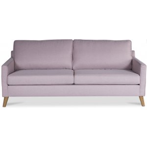 Soffa 3-sits 194 cm Rosa med ekben