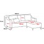 Doga divanb�ddsoffa - Cream