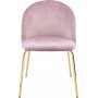 Stol rosa med guldiga ben - Plaza