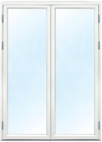 Parfnsterdrr - Helglasad 3-glas - Aluminium - U-vrde: 1,1