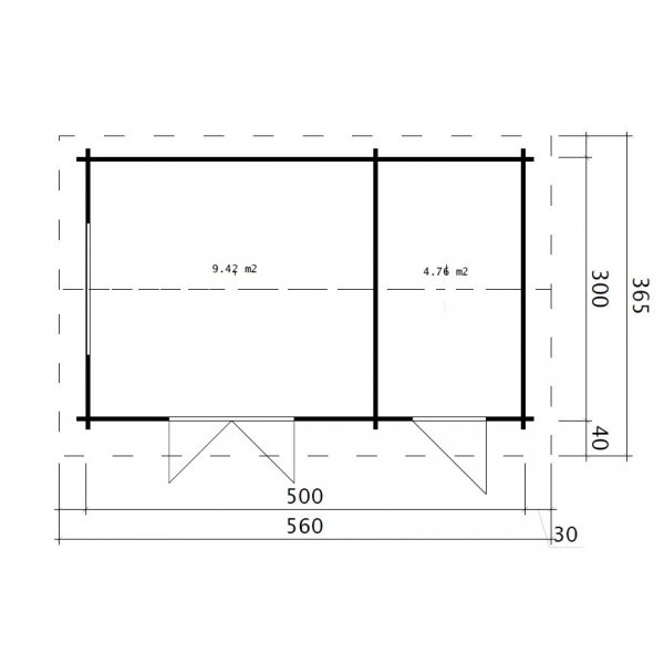 Friggebod Gabriella - 15 m² Friggebod Gabriella - 15 m²