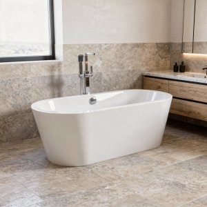 Badkar frist�ende Vit 160 cm - Gaia