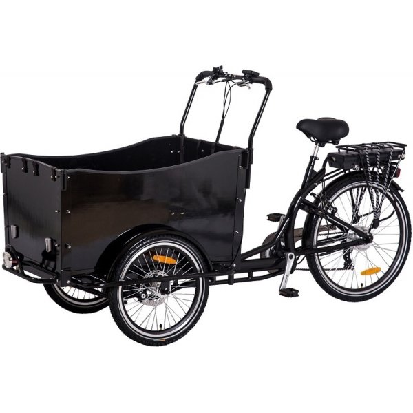 Eldriven Ldcykel med svart lda - 10 Ah