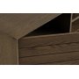 Inez tv-b�nk i brunoljad ek - Bredd 120 cm