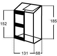 Väggväxthus Altan - 0,9 m² - OUTLET Väggväxthus Altan - 0,9 m² - OUTLET