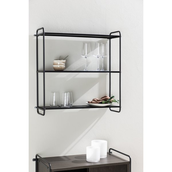 Lyon v�gghylla 63 x 62 cm - Svart