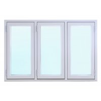 Aluminiumfönster - Utåtgående - 3-glas - 3 luft - U-värde 1.1 Aluminiumfönster - Utåtgående - 3-glas - 3 luft - U-värde 1.1