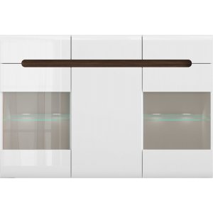 Azteca Trio sk�nk med LED-belysning - Vit