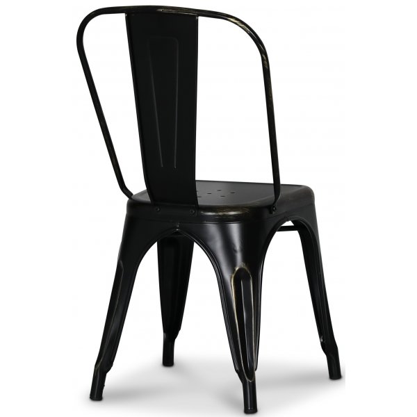 Pl�tstol Industry Ingo i pl�t - Borstad Svart / M�ssing