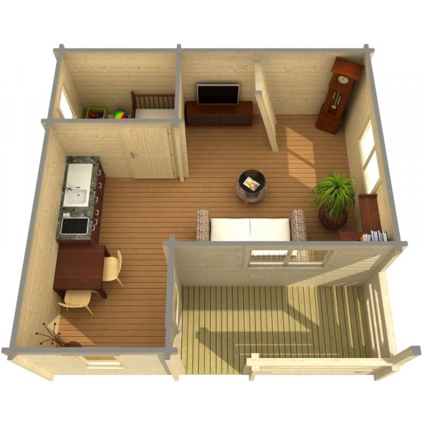 Fritidshus Tindra - 31,3 m