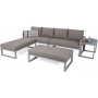 Modulsoffa Mediolan med bord - Silver/taupe